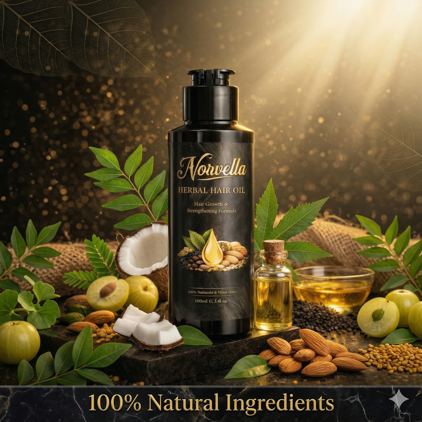 Norvella Herbal Hair Oil – The Natural Secret to Strong & Shiny Hair